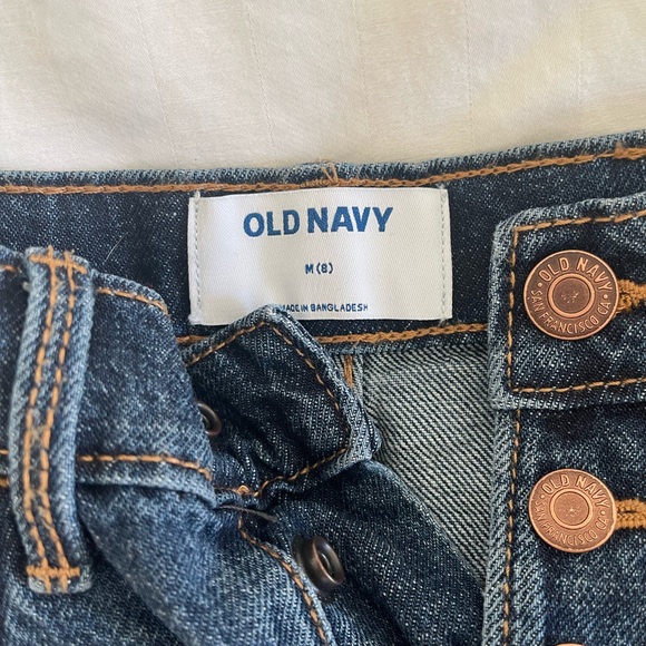 Never worn. Girls frayed button up jean skirt from OLD NAVY! - Picture 2 of 7